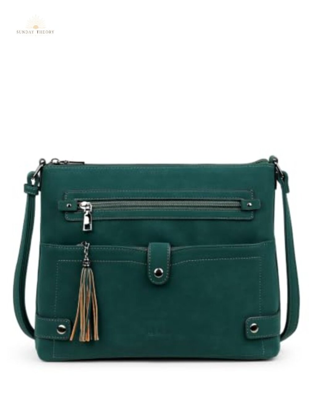 Large Waterproof PU Leather Crossbody Bag Women Multi Pocket Shoulder Purse